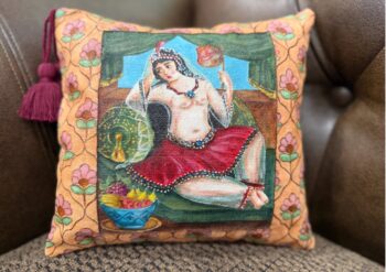 "Woman with a Fan" Decotative cushion
